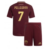 Dres AS Roma Lorenzo Pellegrini #7 Domáci pre deti 2024-25 Krátky Rukáv (+ trenírky)